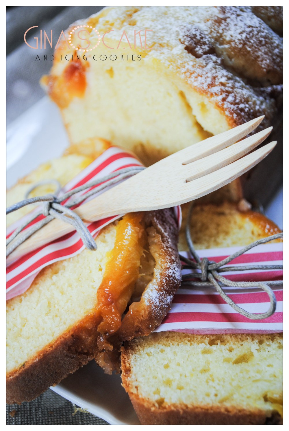 Cake alle pesche, mascarpone e sciroppo al rosmarino