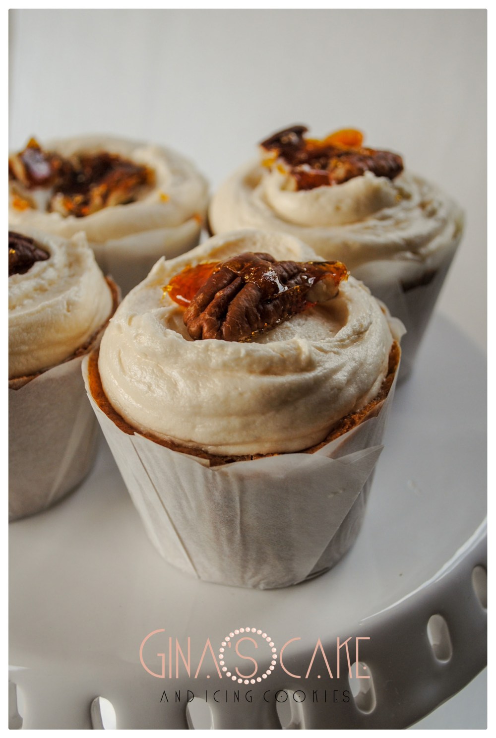 Cupcakes allo sciroppo d’acero e noci pecan