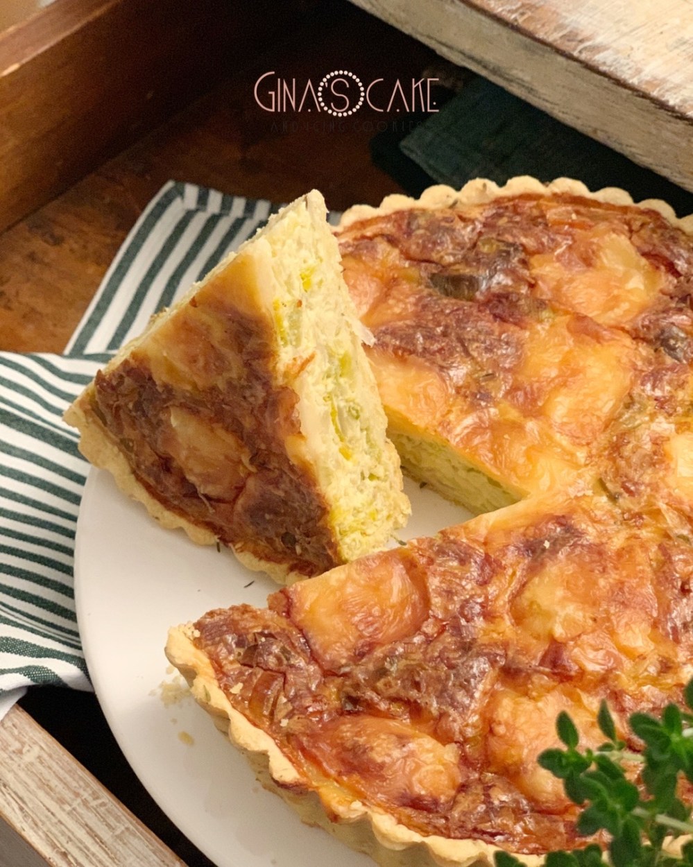 Quiche ai porri e timo