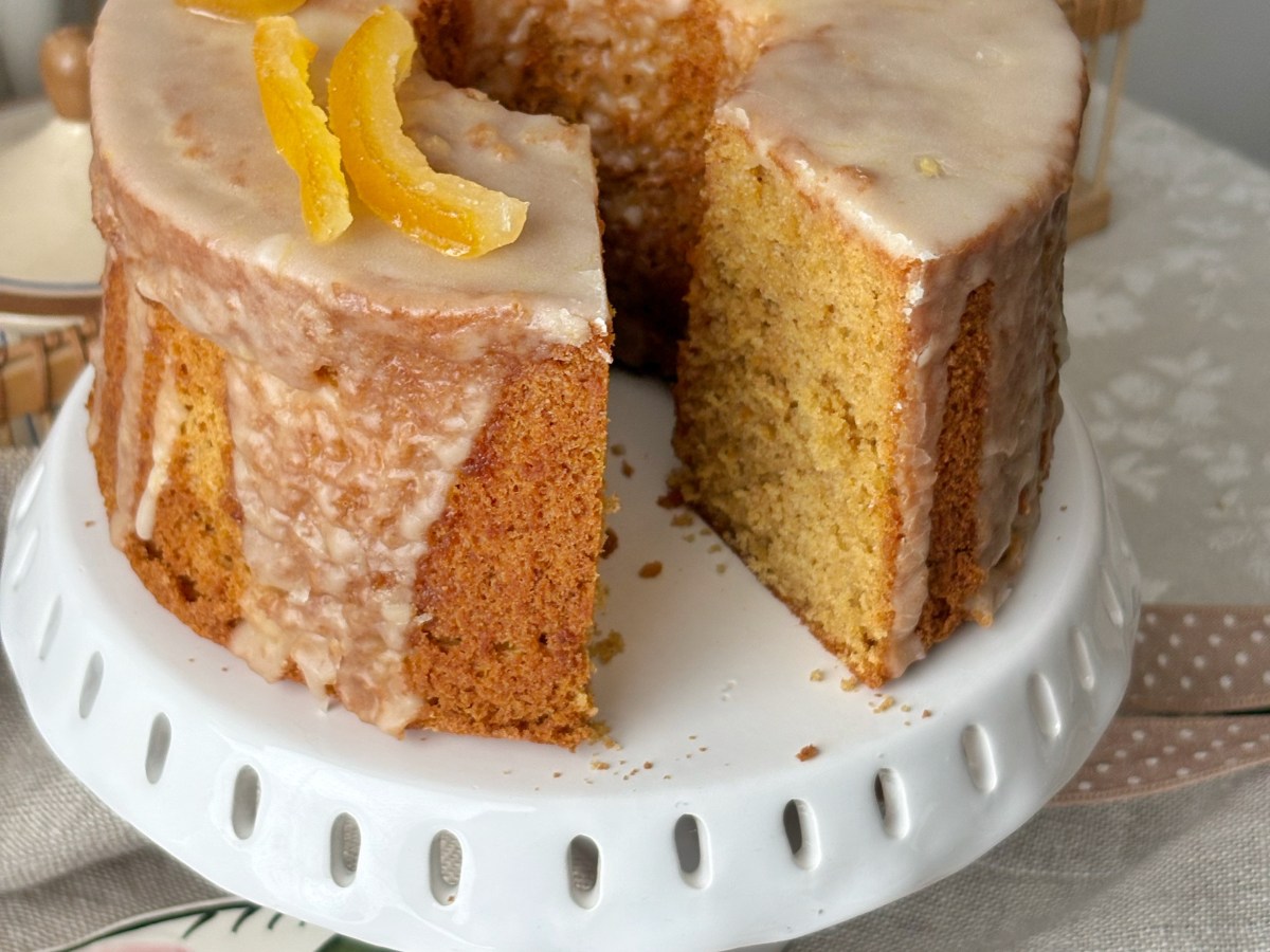 Chiffon cake all’arancia e cannella